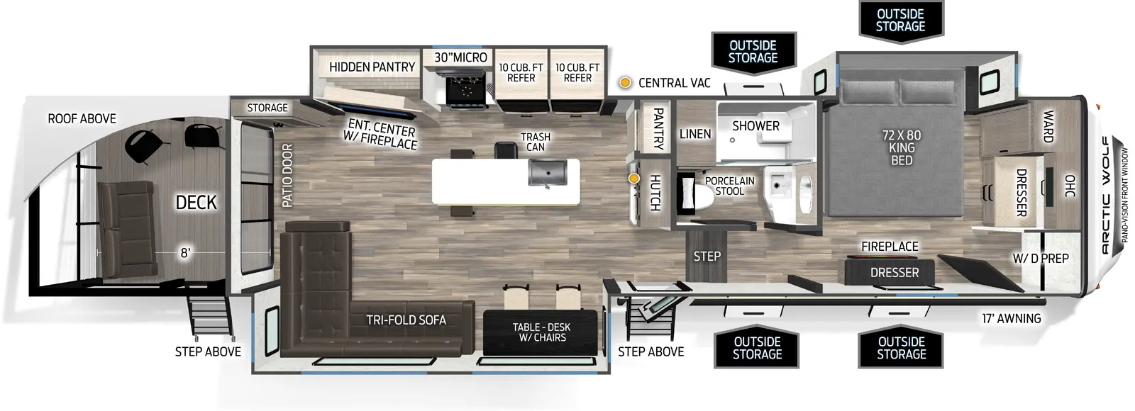 Arctic Wolf 3800DECK - DSO Floorplan